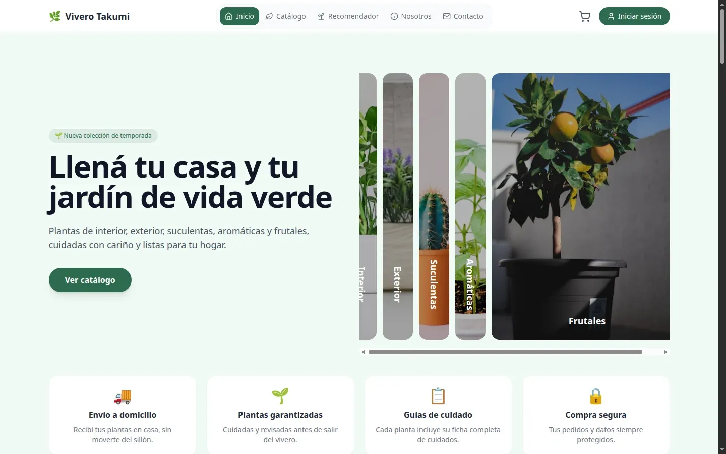 Vivero Takumi · Tienda Online