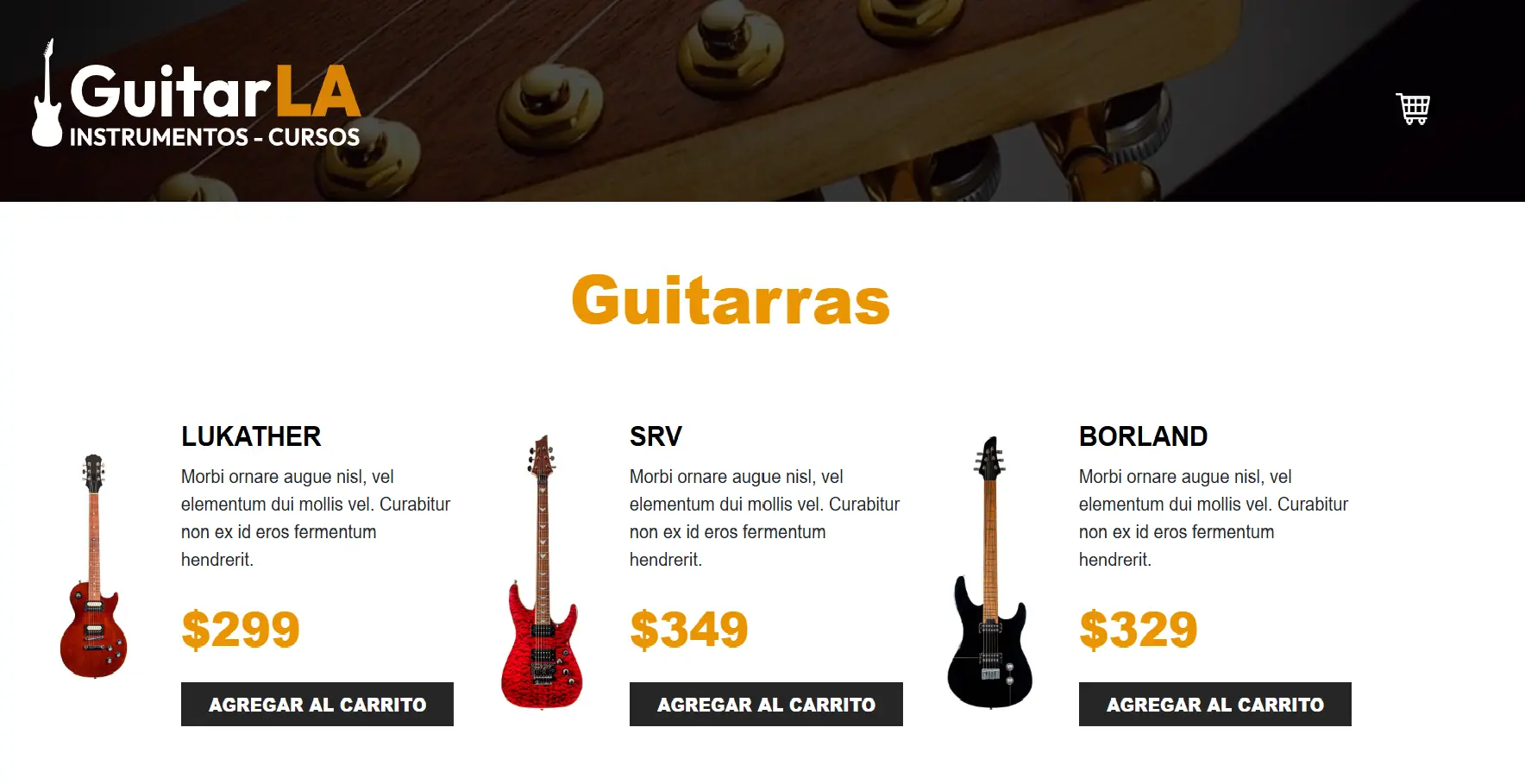 Ecommerce GuitarLA